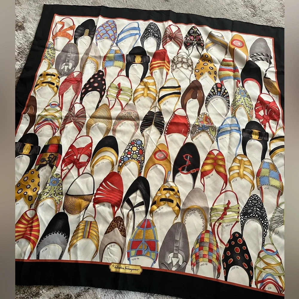 Silk Salvatore Ferragamo Scarf - Picture 2 of 3
